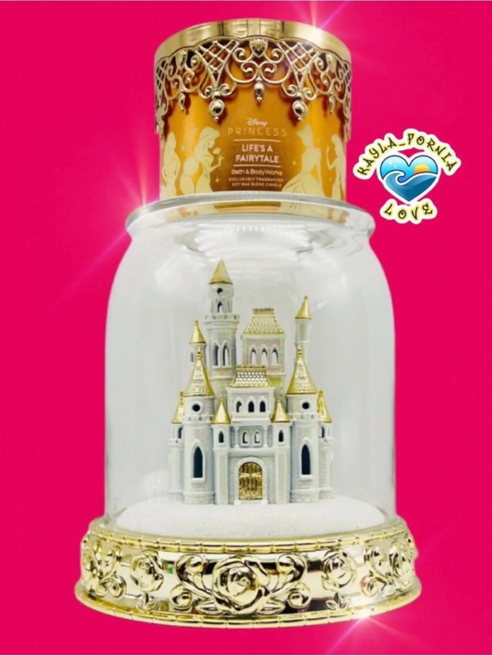 Dreams Do Come True 👑 Disney Princess Castle Cloche + Life's a Fairytale Candle